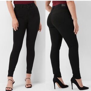 Express skinny super high rise ultra hyper stretch black